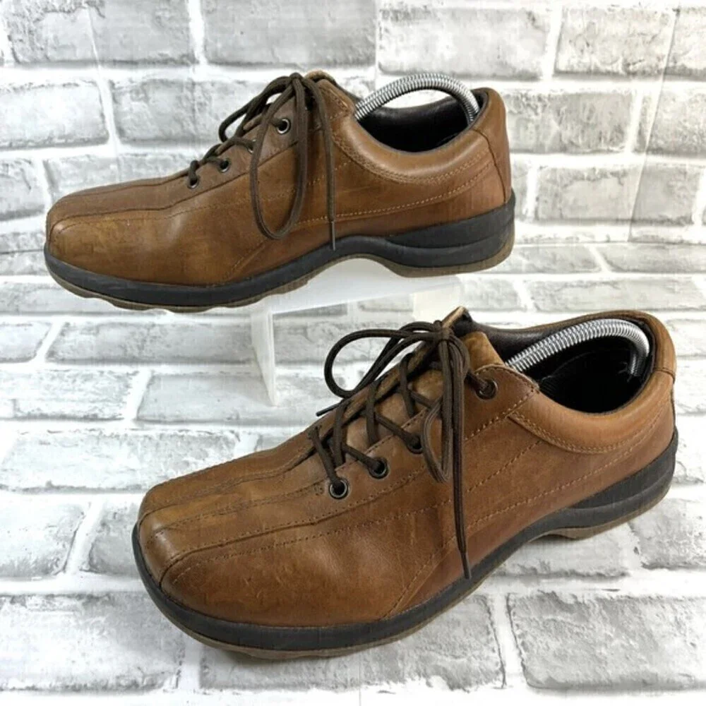 London Underground Adler Men’s 10.5 Brown Leather Lace Up Oxford Shoes Vintage